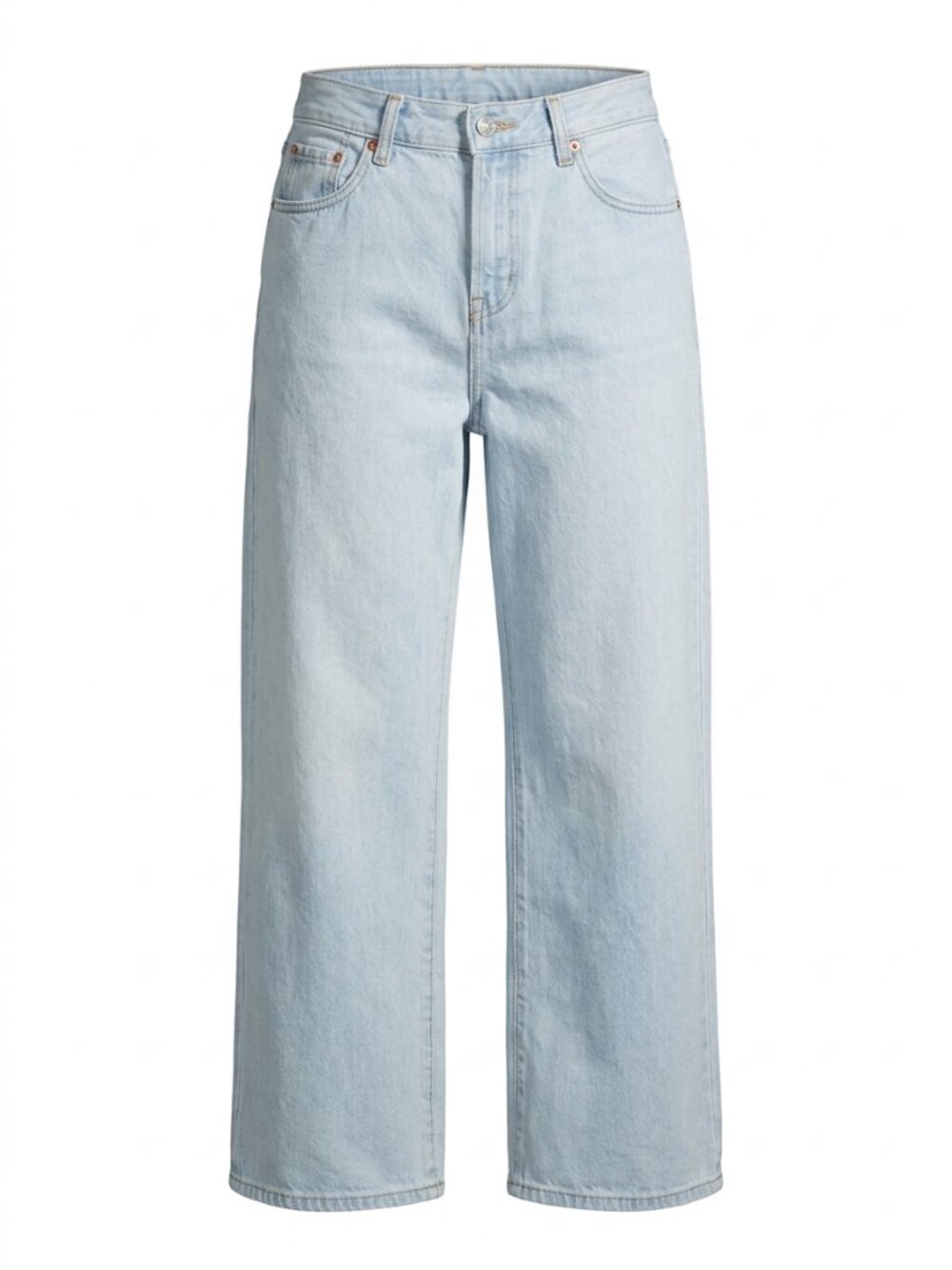 Gaiety Light Wash High Rise Wide Leg Baggy Jeans Small